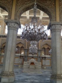 The grand Durbar hall at Chowmahalla Palace