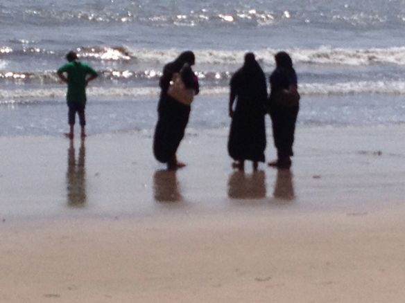 on the beach - no swimming!