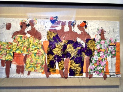 Ju Ming collage, part of  Rippling Roaming Emanating exhibit