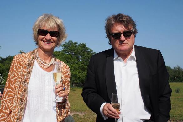 Can't resist this photo of Trevor looking so grumpy, and he's with me!  What more could a man want?- 