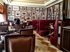 Victor's art noveau cafe in the Peace Hotel