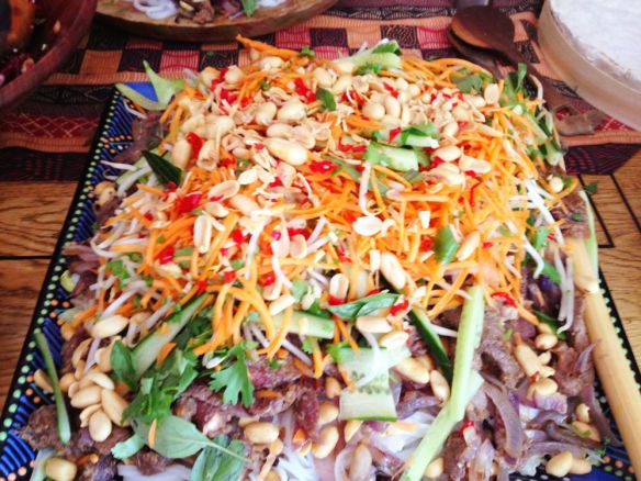 Vietnamese beef, expertly seared by Tommy