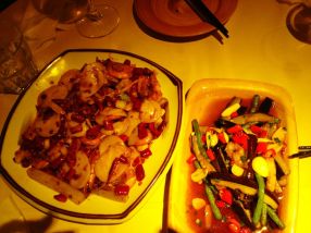 prawns and mixed veg