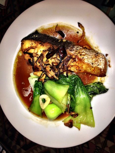 Roasted hot, sweet, and sour fish