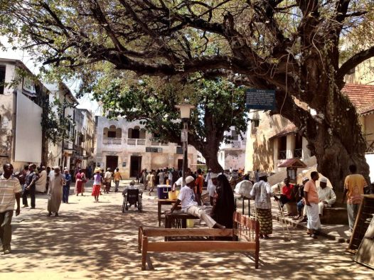 The main square by the old fort/prison