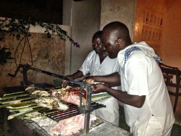 Amos and Festus barbeque soem amberjack