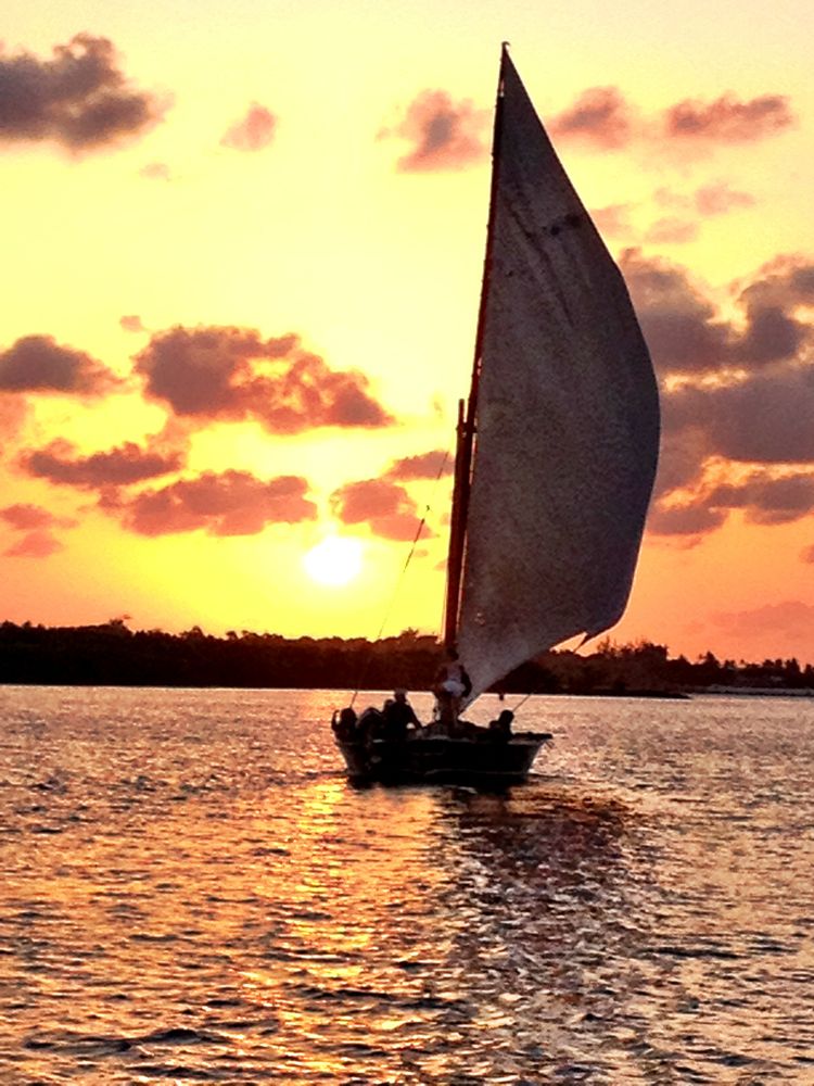 Sailing into the sunset