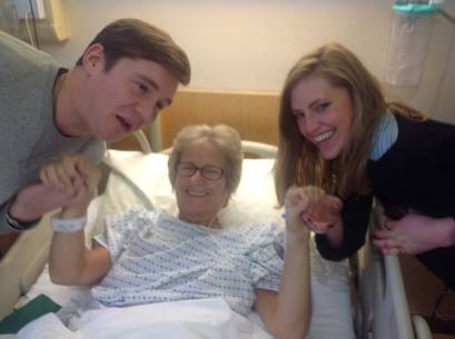 Tommy and Olivia trying to cheer me up!