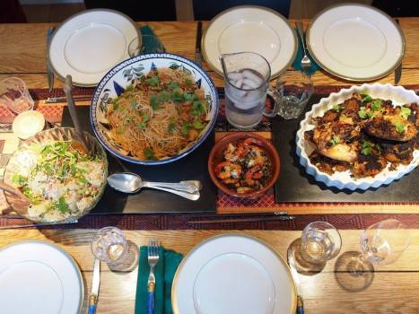 Tp rove the point - here is my Saturday feast this week! complete with Singapore noodles!