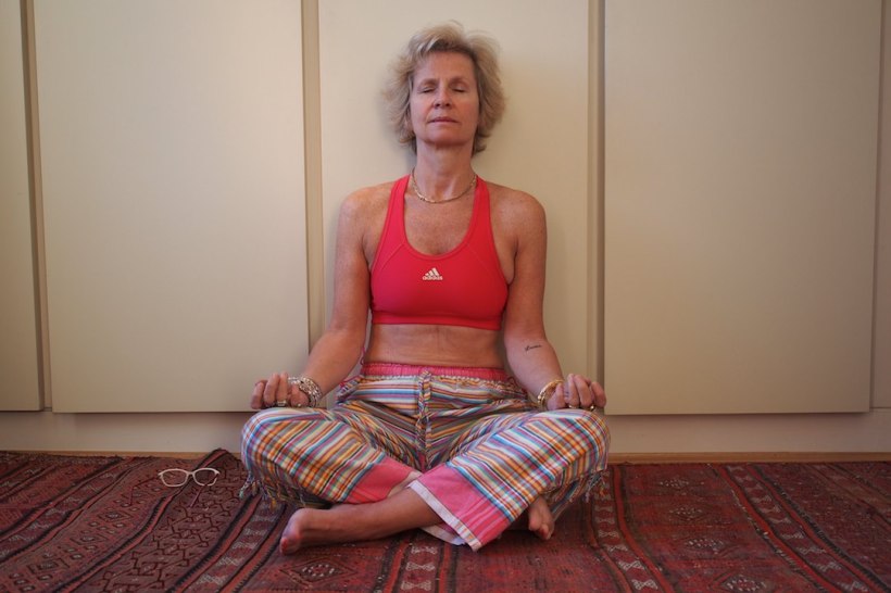 Meditating in the Kenyan pants