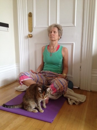 Pickle likes to hel p me meditate