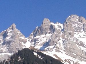 Dents do Midi in afternoon sunshine