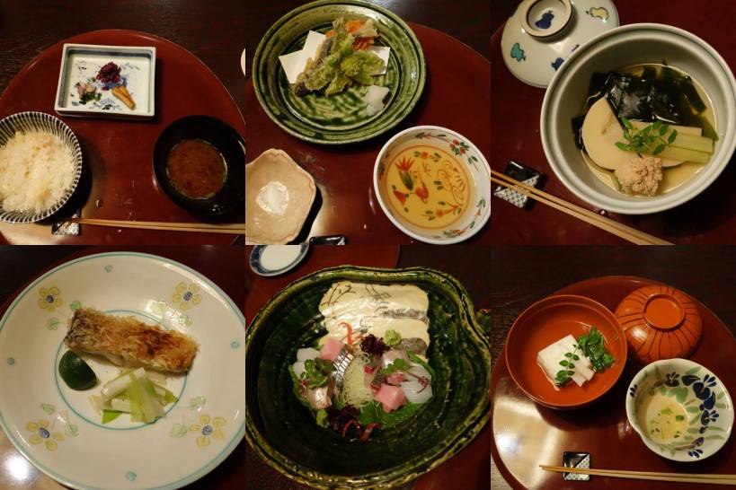 Our delicious kaiseki meal