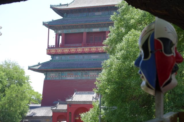 Great view of the Bell Temple from my shady balcony