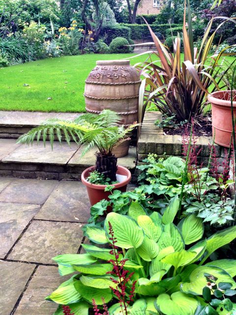 Another view from my wet bed, with the Omani urn in Louises  memory
