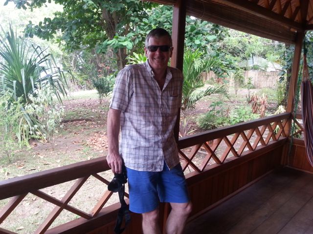 My lovely husband in holiday mode