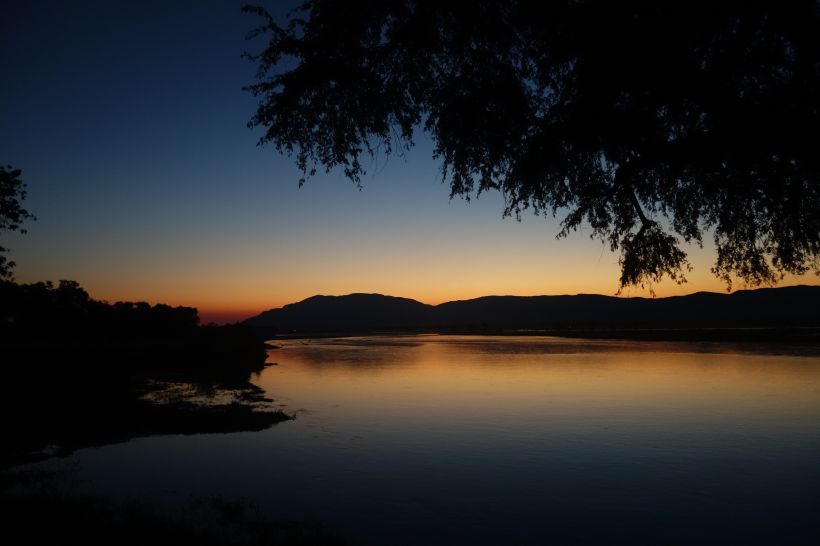 sunset to die for: the Zambezi form Goliath Camp