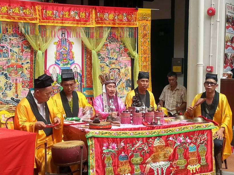 Festival of the Hungry Ghost in Chinatown: you leave food out for the departed. I want to do this for Louise but need to arrange. You buy a whole series of  paper earthly goods, and then burn them. She would love it