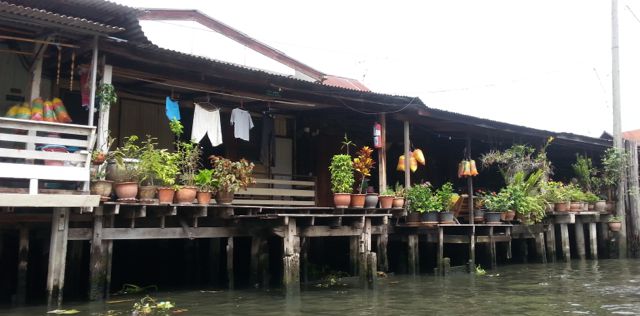 along the klong