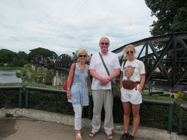 At the rIver Kwai with Patrick and Lylie