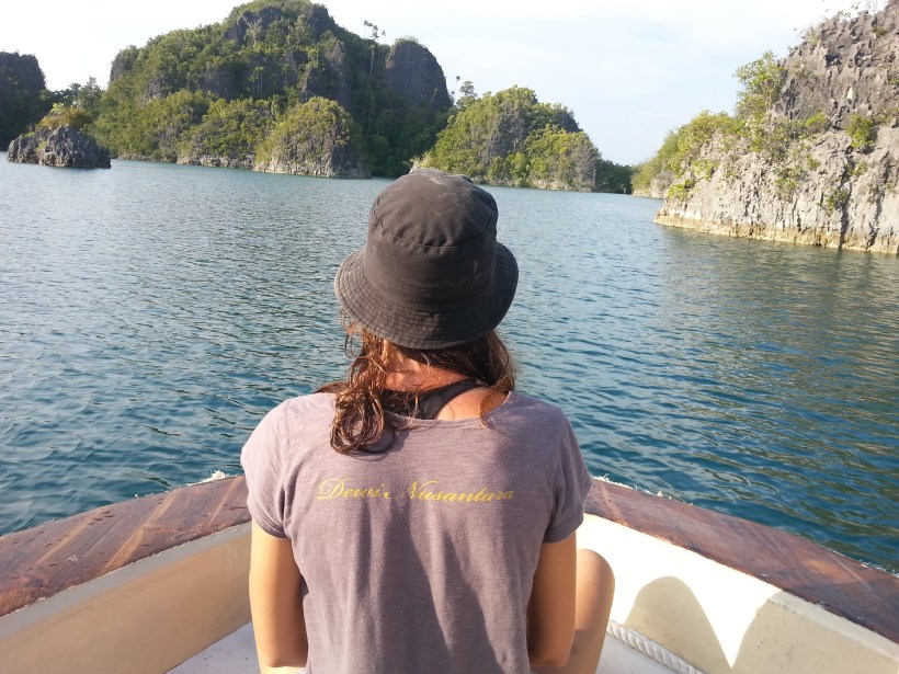 Lagoon tour, Andrea showing the way 