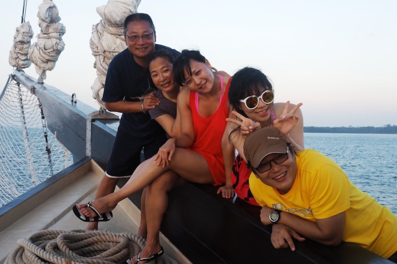 The Chinese love posing for photos - Tony is a film director...