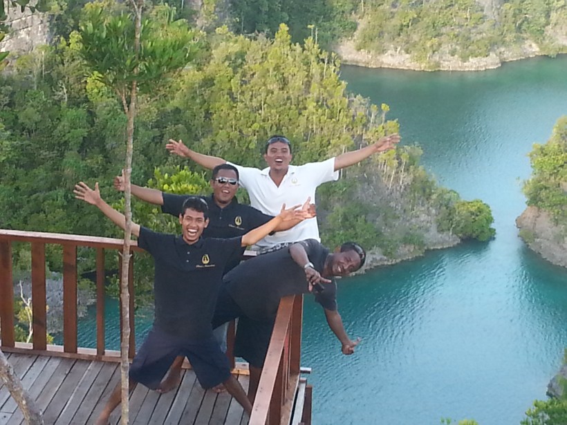 The dive guys at the look-out point