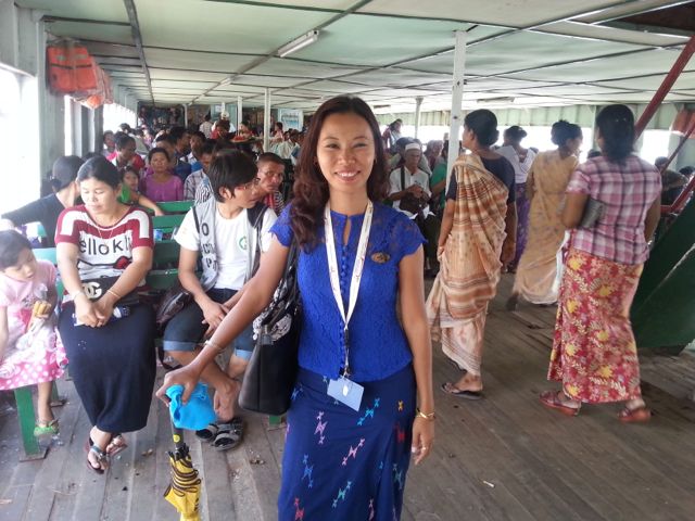 gorgeous Ghi Ghi on the ferry