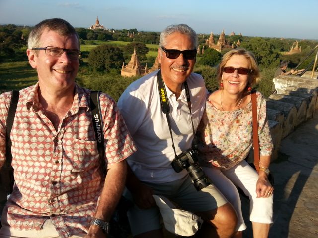 Watching the sunset, precariously perched