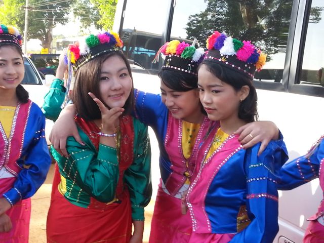 The welcoming committee at Heho airport