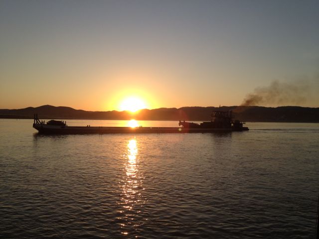 Sunset over the Ayeyarwady