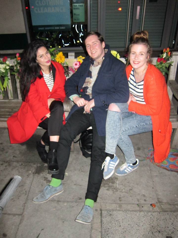 Big brother Tommy with a bevy of beauties - Lulu and Lana