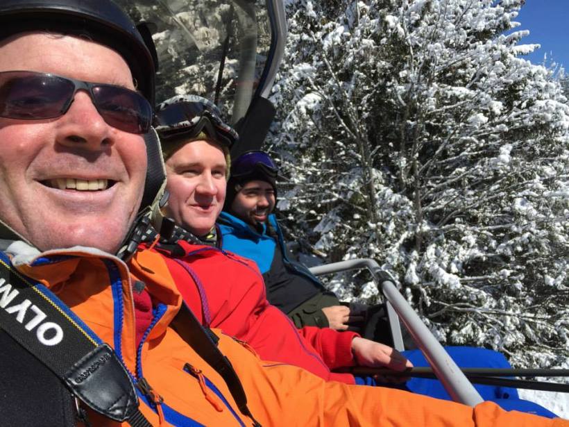 Boys on the chairlift
