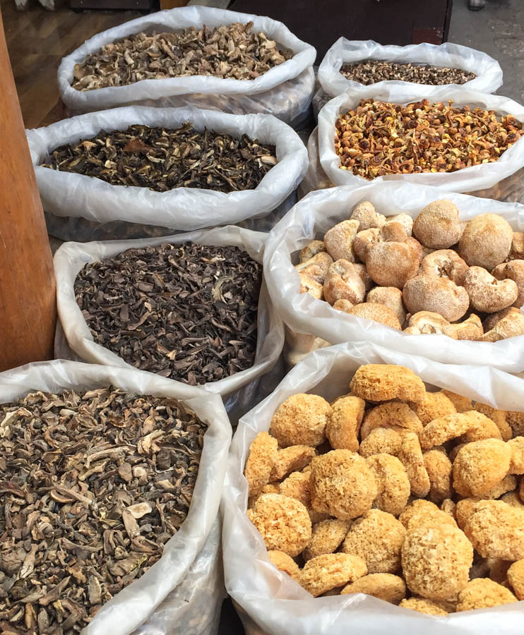 Mushrooms are found in the woods on Jade Dragon mountain and sold by the suckled everywhere