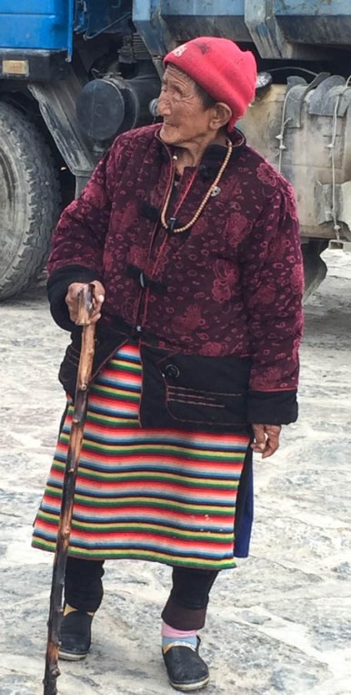 Visitors to the monastery