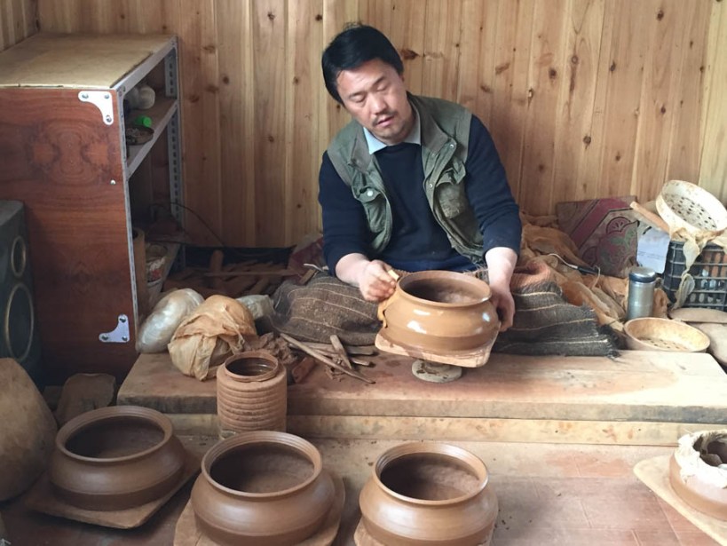 Potter at work