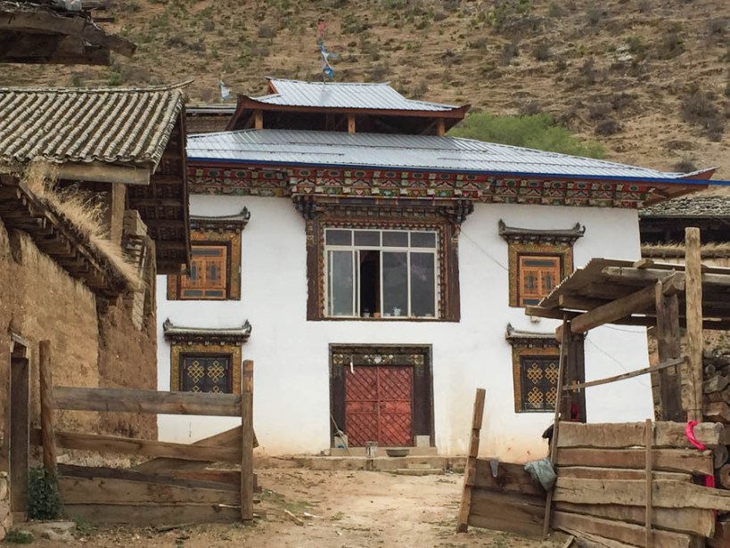 Typical Tibetan farmhouse