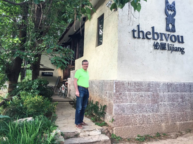 Ross outside the Bijou