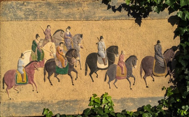 Tea Horse caravan mural in Shuhe