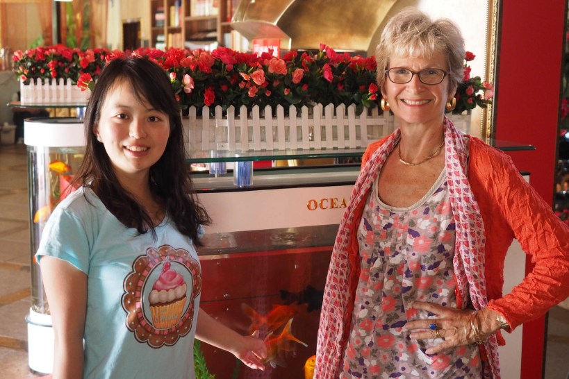 Bamboo and me in the hotel, Kunming