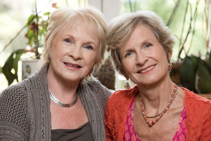 with half-sister Bonnie - read our story in the Mail on Thursday