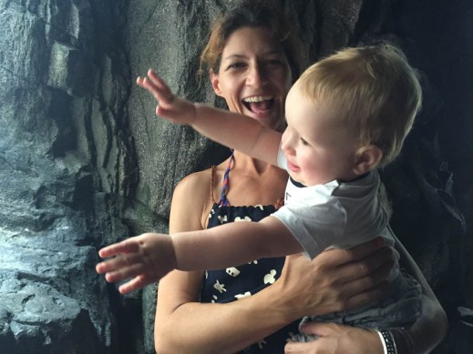 Mel and Milo - he wants to get in the tank