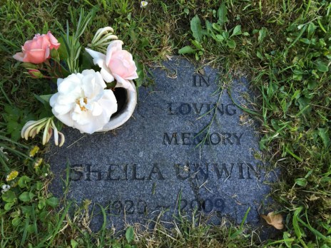 Mum's headstone in Brnascombe