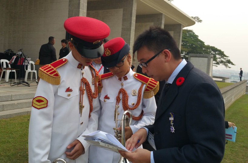 The immoveable object and the bugle players consult beforehand - perhaps its a conspiracy?