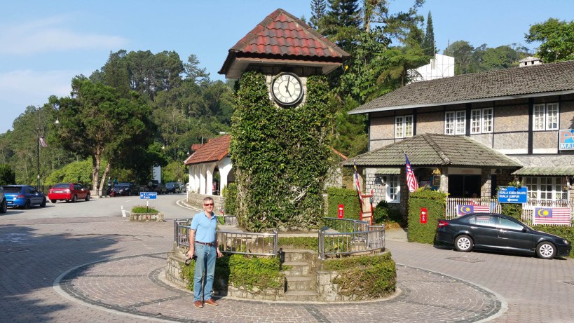 The clock tower in Fraser's Hill