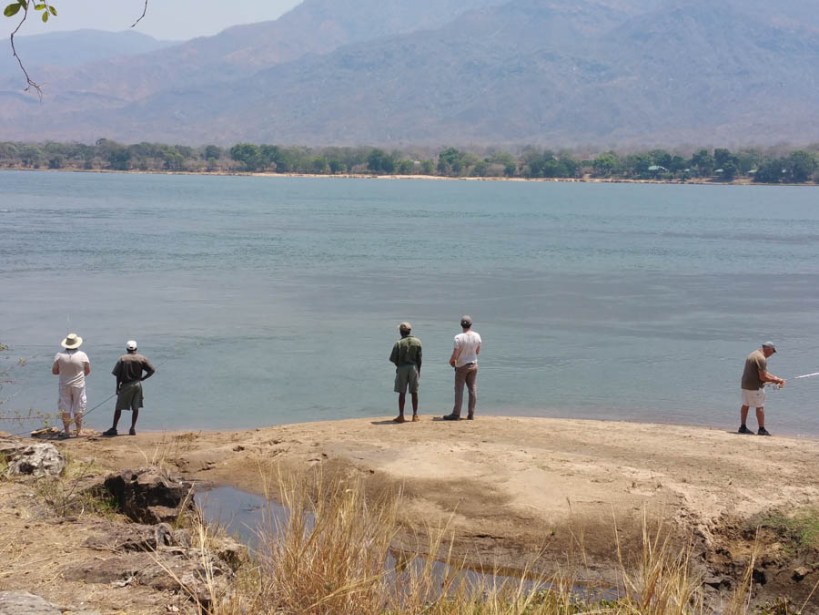Fishing at Vundu point