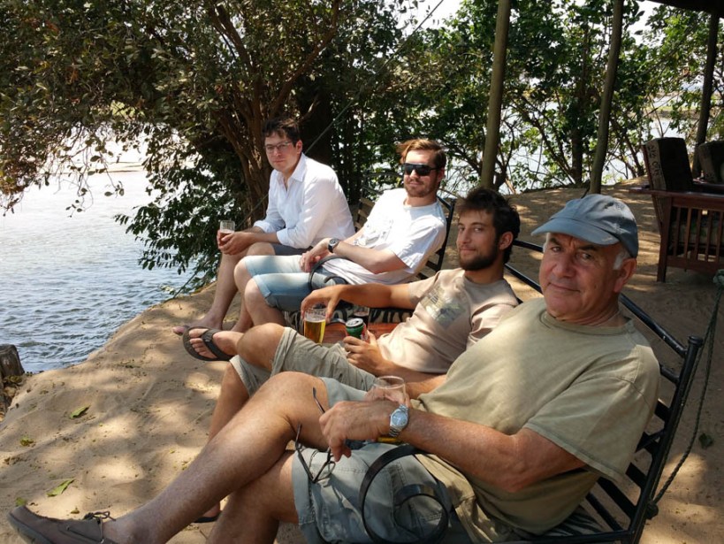 Watching the elephants crossing 