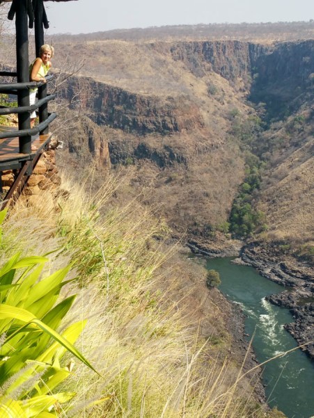 Me looking down from the bar!