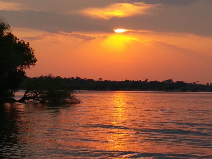 Sunset on the Zambezi